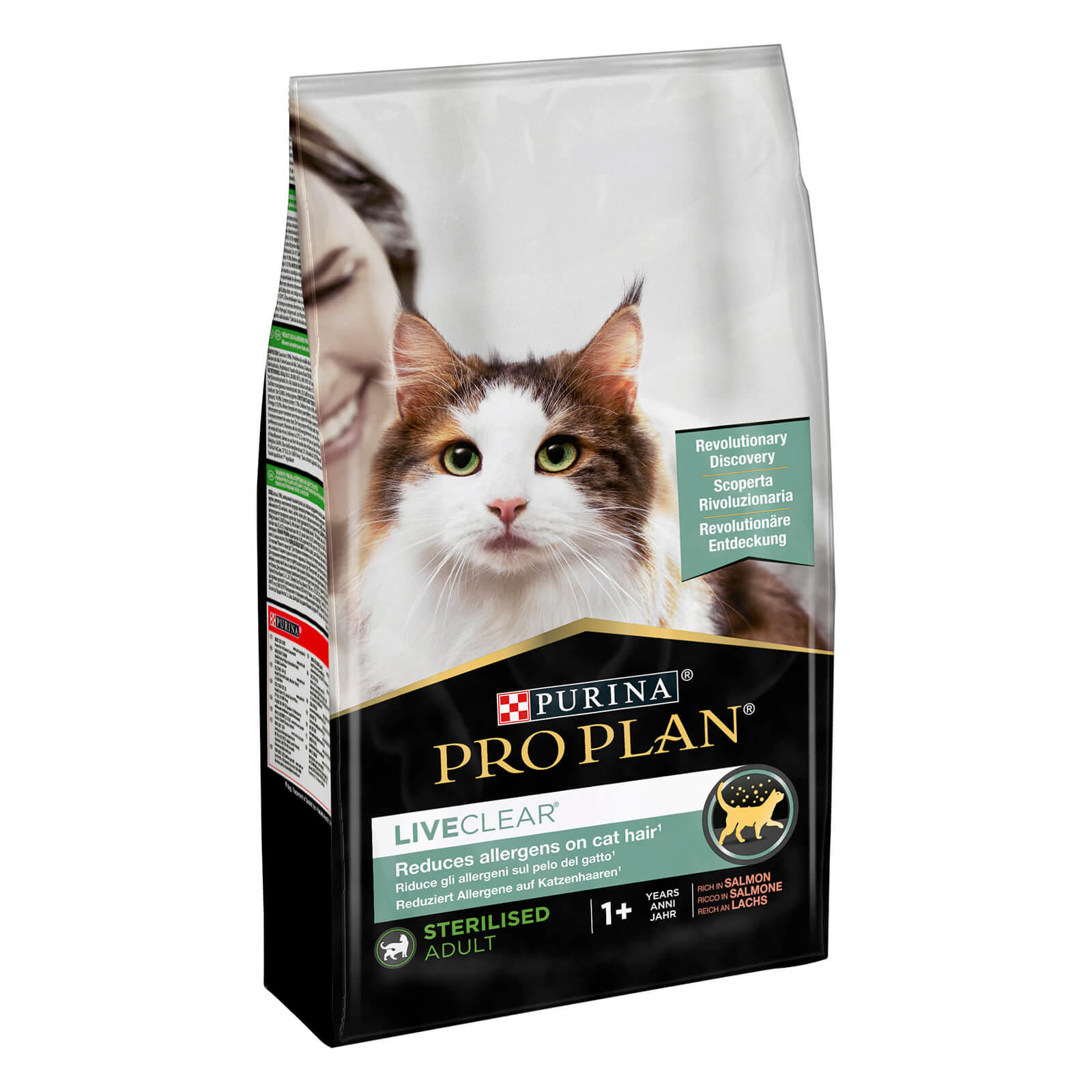 LIVECLEAR Sterilised Adult, Trockenfutter zur Reduzierung von Katzenallergenen, Lachs 1,4kg Katzen Trockenfutter - Liveclear 1,4kg Lachs - Packung