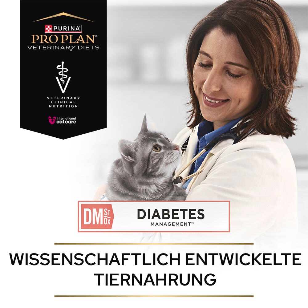 DM Diabetes Management, Diätfuttermittel trocken für Katzen, 1,5kg