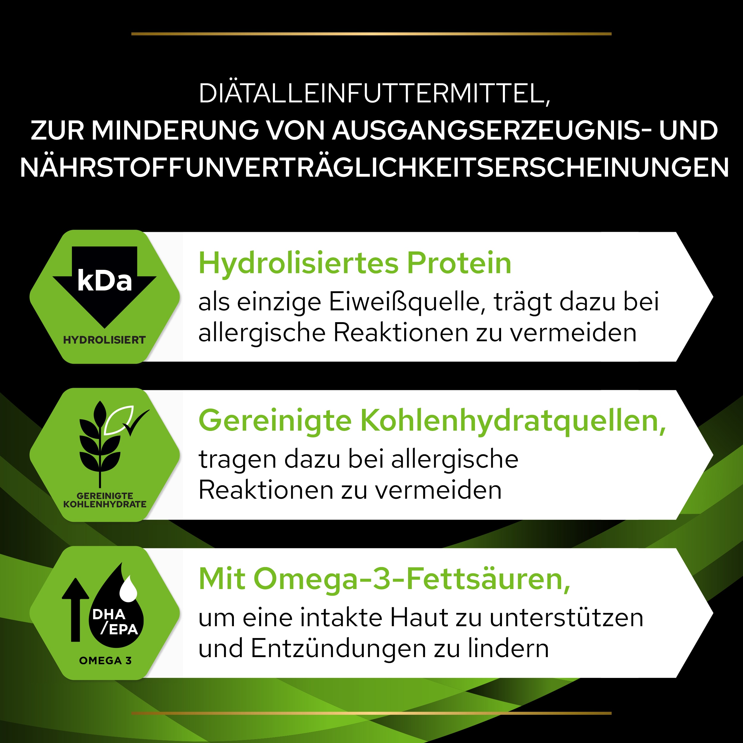 HA Hypoallergenic Diätfuttermittel trocken bei Futtermittelunverträglichkeiten HA Hypoallergenic -  Eigenschaften und Vorteile