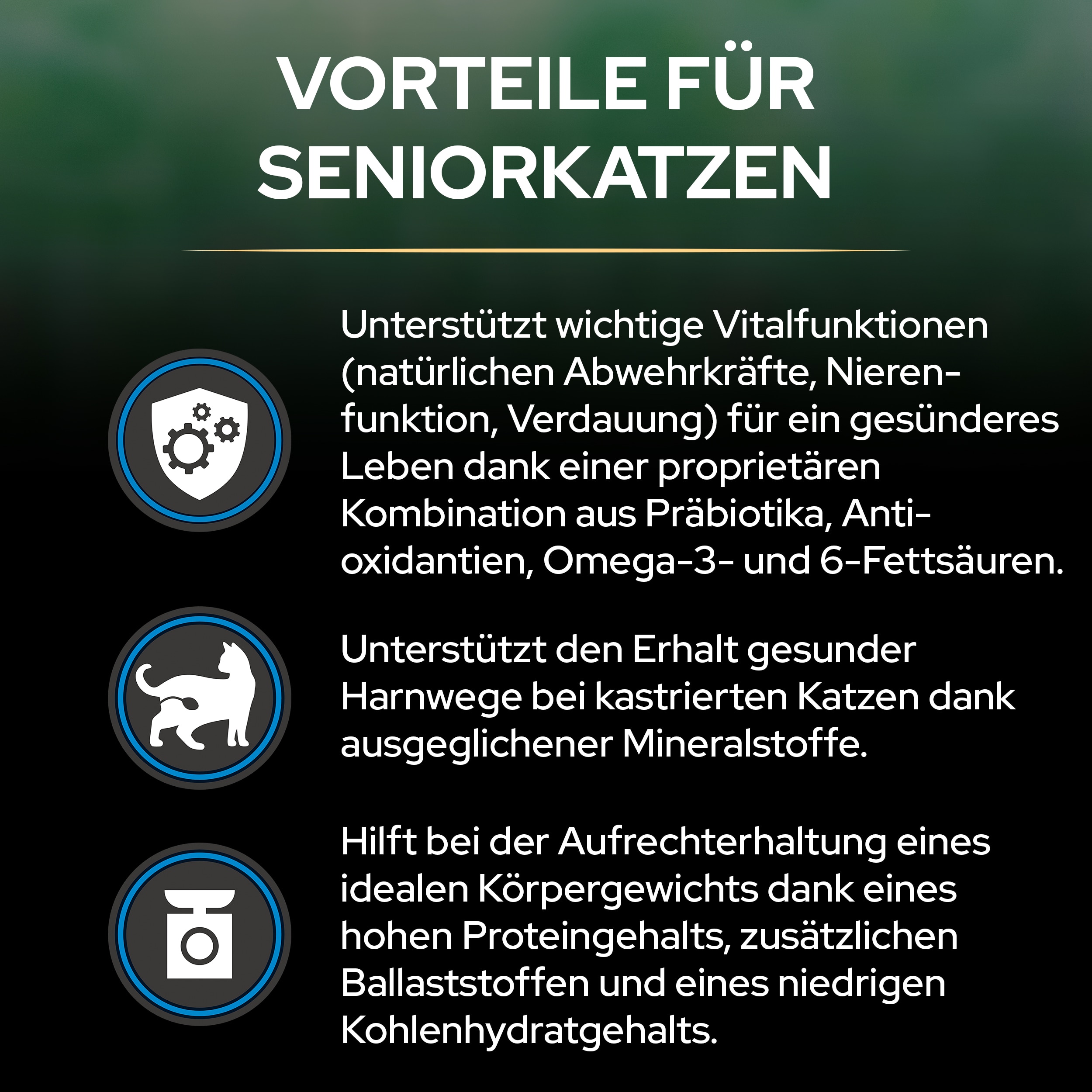 LIVECLEAR Sterilised Senior 7+, Trockenfutter zur Reduzierung von Katzenallergenen, Truthahn 1,4kg Vorteile von Liveclear Sterilised Senior 7+
