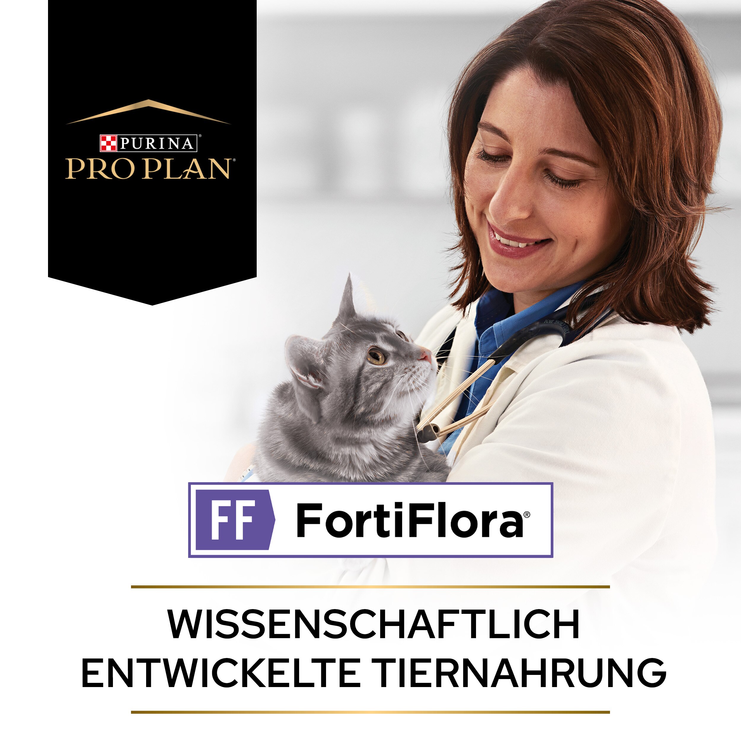 FortiFlora Ergänzungsfuttermittel für Katzen zur Unterstützung der Darmgesundheit, 30 x 1g