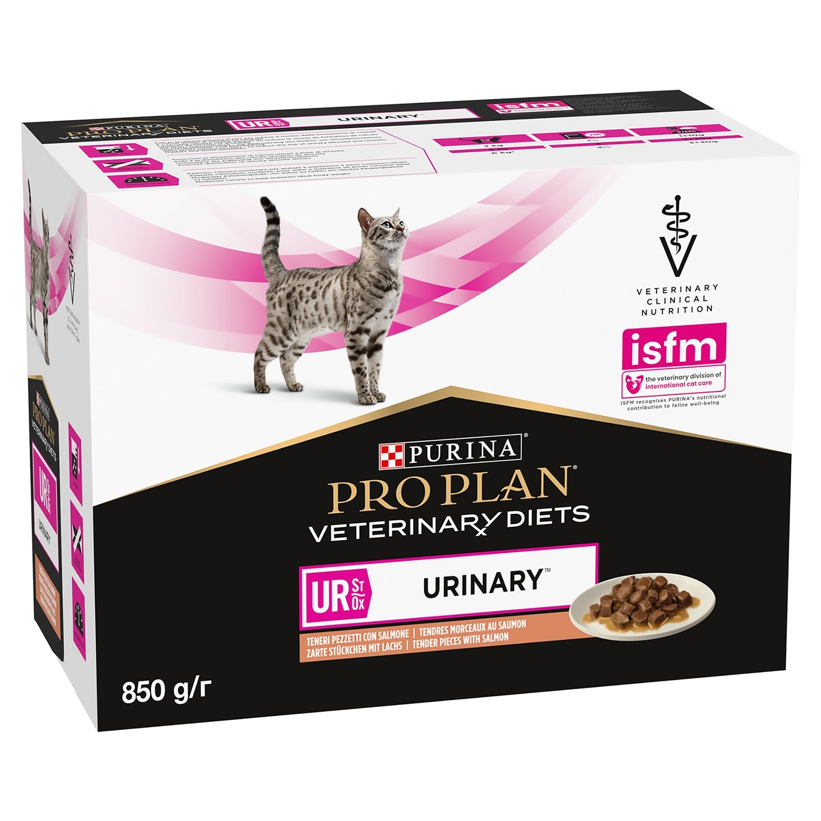 UR Urinary, Diätfuttermittel für Katzen zur Unterstützung des Harntraktes, Lachs 10 x 85g UR Urinary Katzenfutter - Lachs 10 x 85g - Packung