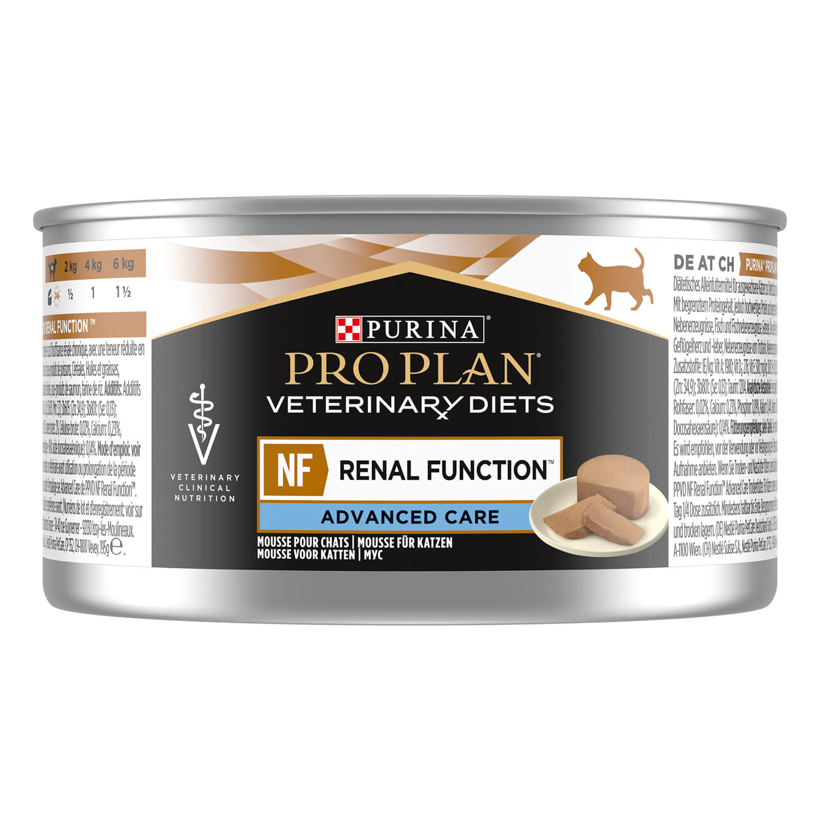 NF Renal Function Advanced Care, Diätfuttermittel nass für Katzen zur Unterstützung der Nierenfunktion, Mousse 24x 195g