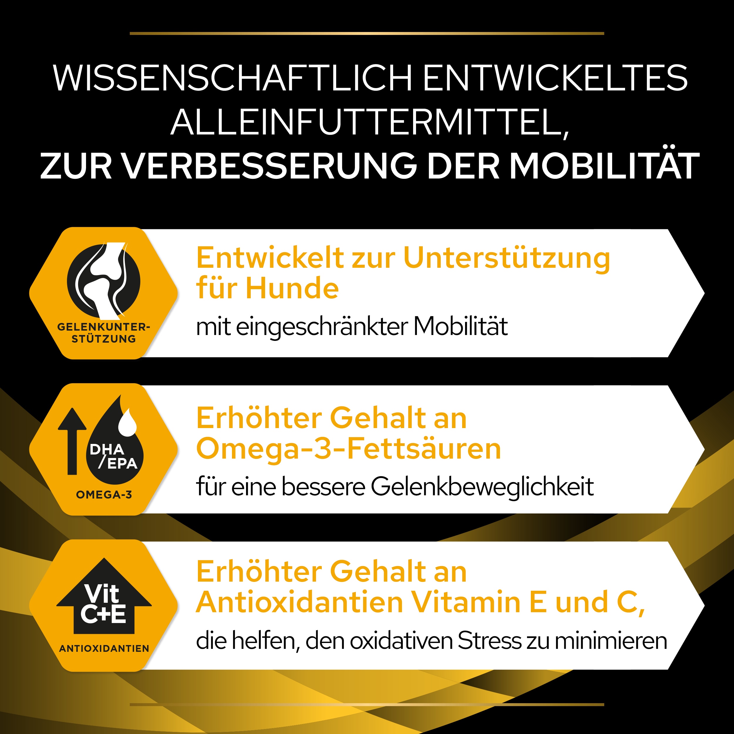 JM Joint Mobility, Trockenfutter für Hunde zur Unterstützung der Mobilität Vorteile von JAM Joint Mobility Trockenfutter
