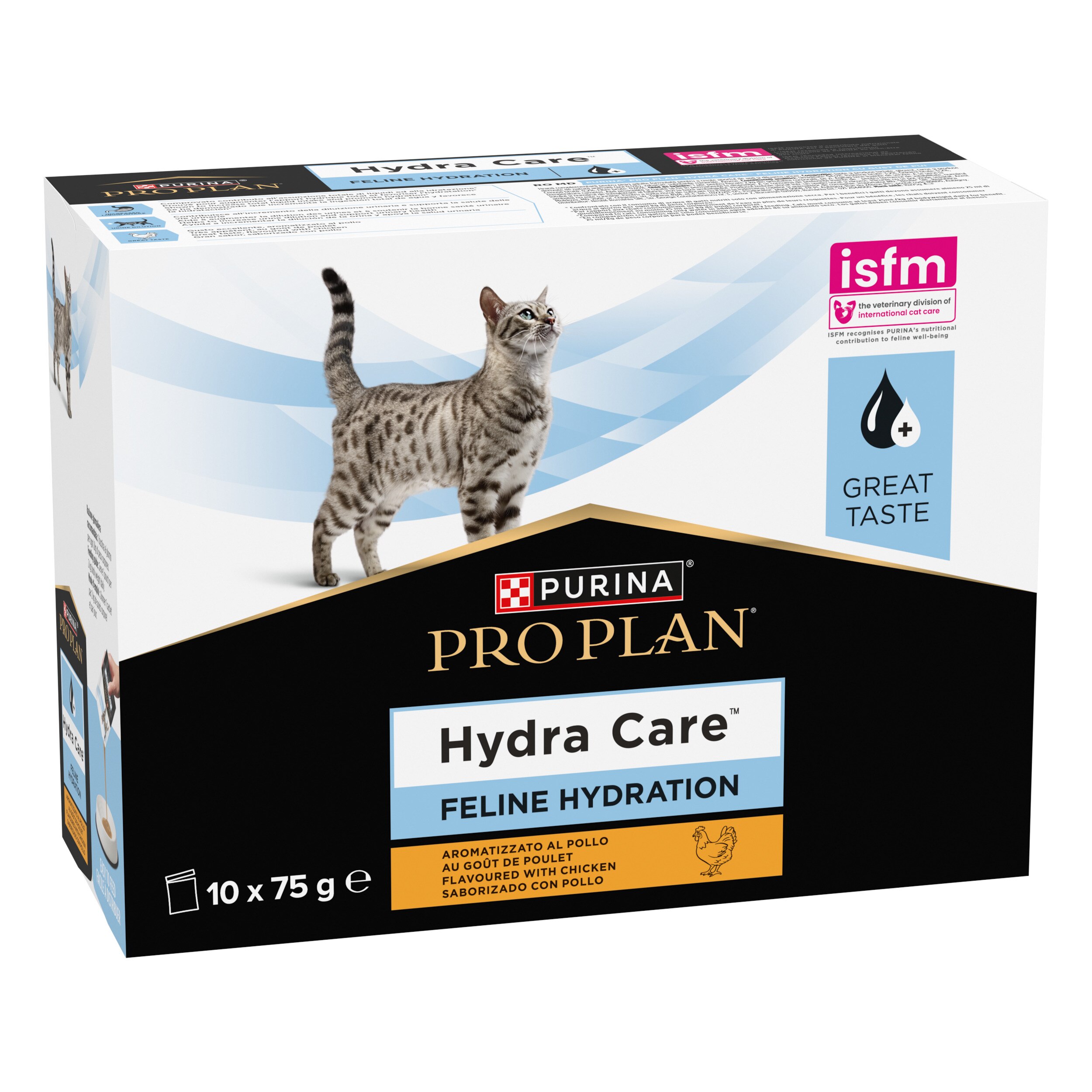 Hydra Care, Ergänzungsfuttermittel für Katzen zur Unterstützung der Wasseraufnahme, 10 x 75g