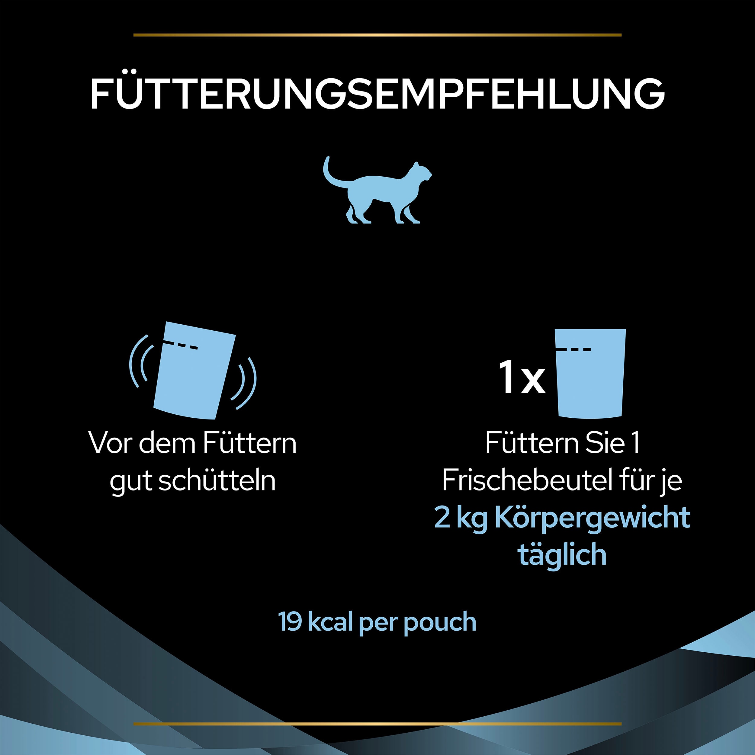 Fütterungsempfehlung Hydracare Katzenfutter - Fütterungsempfehlung