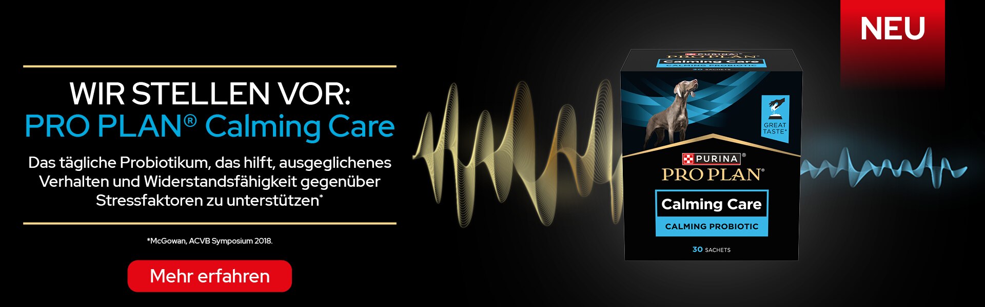 Probiotikum, beruhigend, Hundesnacks, Sachet, Box, Probiotika, beruhigendes Produkt, Hundenzusatz, Sachet, Schachtel, Probiotikum, Beruhigendes Futter, Sachets, Katzenfutter, Pro Plan