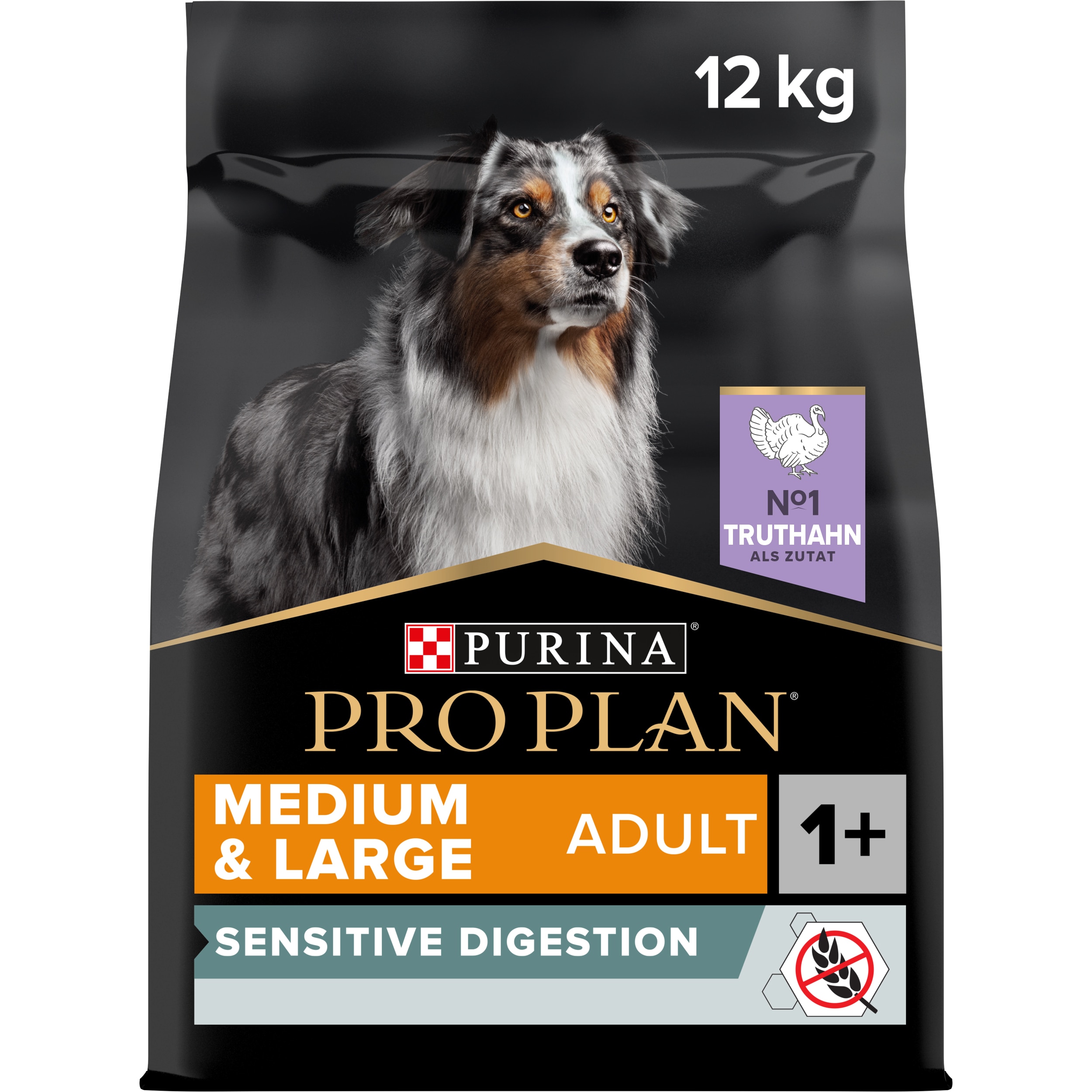 Adult Sensitive Digestion, Trockenfutter für mittelgroße und große Hunde mit sensibler Verdauung, Getreidefrei