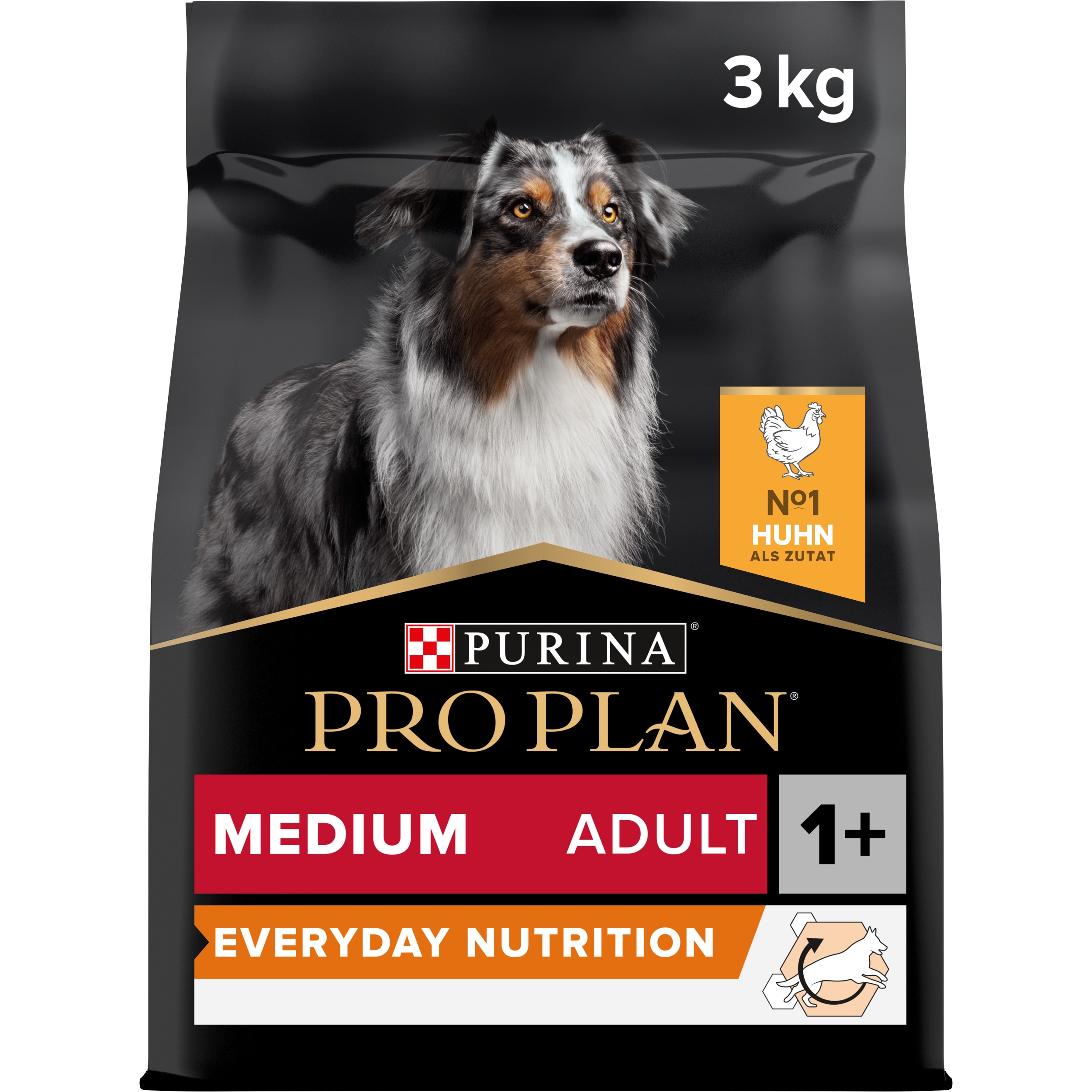 Medium Adult Everyday Nutrition, Trockenfutter für ausgewachsene mittelgroße Hunde, reich an Huhn Medium Everyday Nutrition für Hunde (Packungsansicht)